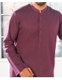 MEN KURTA PLAIN MAROON