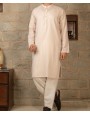 MEN KURTA PLAIN PEACH