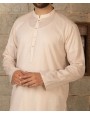 MEN KURTA PLAIN PEACH