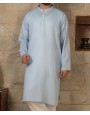 MEN KURTA PLAIN SKY BLUE