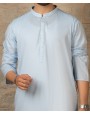 MEN KURTA PLAIN SKY BLUE