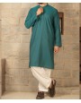 MEN KURTA SEMI FORMAL GREEN