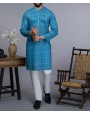 MEN KURTA CASUAL BLUE