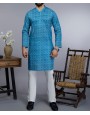 MEN KURTA CASUAL BLUE