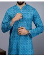MEN KURTA CASUAL BLUE
