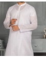 MEN KAMEEZ SHALWAR PLAIN WHITE