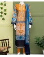 Honey Wood 3 Pc Unstitched Suit