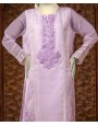 Organza 2Pc Stitched Suit-Purple