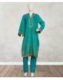 Minty Blue 3 Piece Stitched Suit