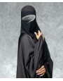 Short Niqab - Black