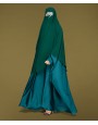 Fish Tail 2 Piece Set Abaya-Bottle Green