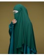 Fish Tail 2 Piece Set Abaya-Bottle Green