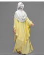 Butterfly-V 4 Piece Set Abaya - Yellow