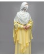 Butterfly-V 4 Piece Set Abaya - Yellow