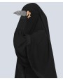 Maryam 2 Piece Set Abaya-Black