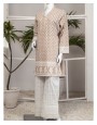 Cream Chikankari 2 Pc Unstitched 