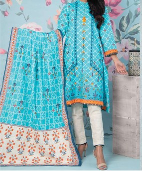 Haya Printed 3 Piece Unstitched Suit