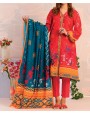 Haya Khaddar 3 Piece Unstitiched Suit Red