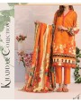Haya Khaddar 3 Piece Unstitiched Suit Orange US3
