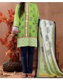 Haya Khaddar 3 Piece Unstitiched Suit Green