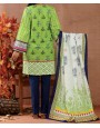 Haya Khaddar 3 Piece Unstitiched Suit Green