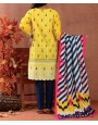 Haya Khaddar 3 Piece Unstitiched Suit Yellow